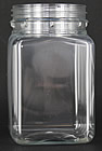 400ml Square Amber Honey Jar