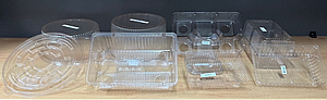 Bakery trays and cake domes